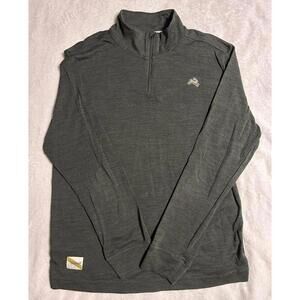 Tracksmith Merino Wool Downeaster 1/4 Zip Pullover Performance Sweater Sz Large
